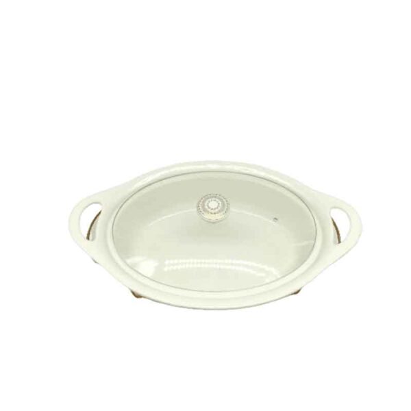 Nadstar Chafing Dish for Buffet Stoves Made of Ceramic Soup Pot Porcelain Food Serving 735-116