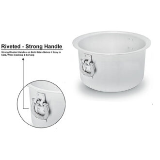 Nadstar Aluminium Sufuria 6pcs with Lid & Handle 75L 100L 125L 155L 190L 230L Cookware Set Tope Cooking Pot for Commercial Use - Gauge 6 & 7 Kitchen Heavy Duty Tapela