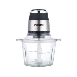 Nikai Chopper 500W 3L Glass Bowl Double SS Detachable Blade Non Slip Rubber Base NC394G