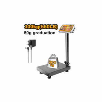 Ingco Rechargeable Digital Platform Scale 300kg with LED Display, 50g Graduation HESA33003