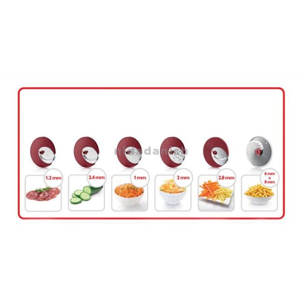 Philips Chopper Salad Maker 200W with 6 Disks HR1388