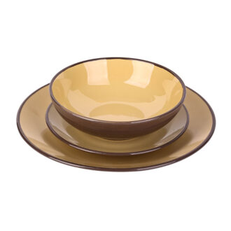 Nadstar Dinner Set 18pcs Porcelain Plate 6pcs Bowl 6pcs Soup Plate 6pcs 2023021