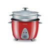 Kenwood 2-in-1 Rice Cooker 1.8L 10-Cups Rice with Food Steamer Basket Non-Stick Cooking Pot Temepered Glass Lid Warm/Cook Lights Spatula Holder Detachable Cord RCM44.000RD