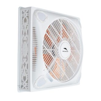 Dolphin Surface Ceiling Fan 18'' 100W 60x60 3 Speeds 4 LED Lights 6HR Timer ME-1825