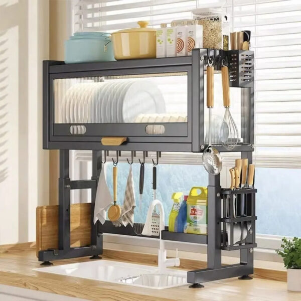Nadstar Organizer Dish Rack Multi Layer Kitchen Tools Supplies Storage Rack Organizer M30026H