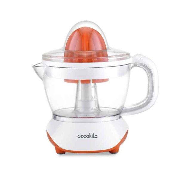 Decakila Citrus Juicer 25W 0.7L One Click Fast Juicing Transparent Juice Cup Jog Function KEJC007W