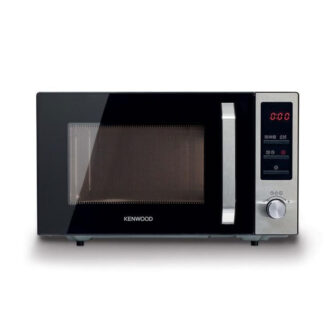 Kenwood 25L Microwave Oven with Grill Digital Display 5 Power Levels Defrost Function Stainless Steel Auto Menu 95 Minutes Timer Clock Function 800W MWM25.000BK