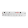 Tronic 4 Way Extension Socket with 5 Meter Cable