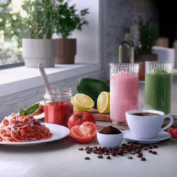 Philips Smoothie Blender 5000 Series 700+500+300ml 1000W with ProBlend Plus Technology, Grinds Coffee Beans & Spices, Compact Design HR2767