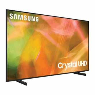 Samsung 55" LED 4K Crystal UHD Smart TV, Air Slim Design, Motion Xcelerator, HDR, Q-Symphony, PC on TV 55AU8000