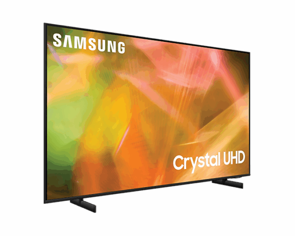 Samsung 55" LED 4K Crystal UHD Smart TV, Air Slim Design, Motion Xcelerator, HDR, Q-Symphony, PC on TV 55AU8000