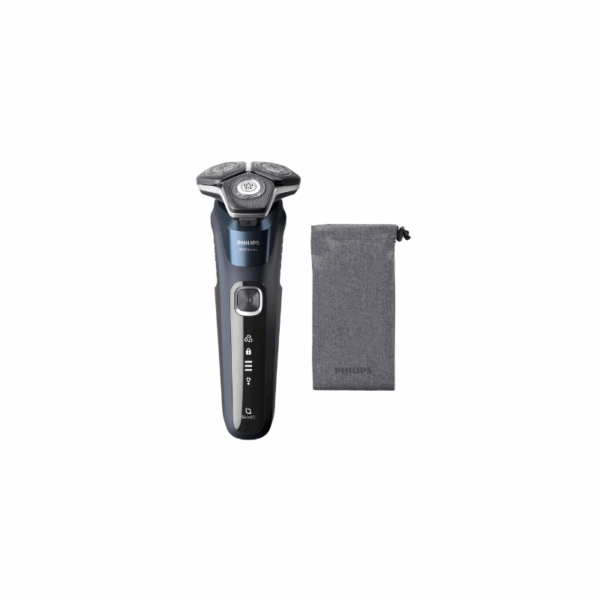 Philips Rechargable Touch Shaver Wet & Dry, SkinIQ Technology, Close-Cut and 360° Flex Shaving Heads, Li-ion Battery, 60min Run Time on 1hr Charge S5885