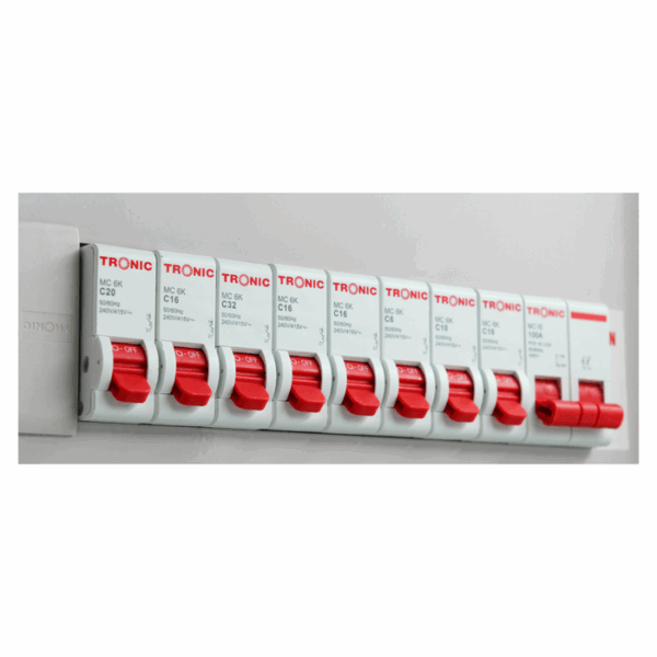 Tronic Consumer Unit 8 Ways Single Phase Complete