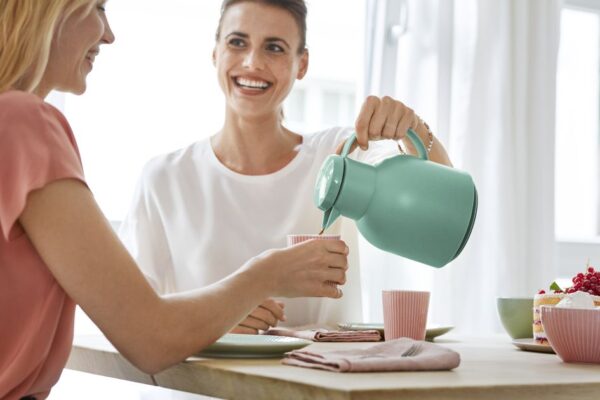 Tefal Samba Jug 1 Liter Green Isothermal Jug Translucent Vacuum Flask Plastic-Polypropylenex (PP) Glass Liner F4010210