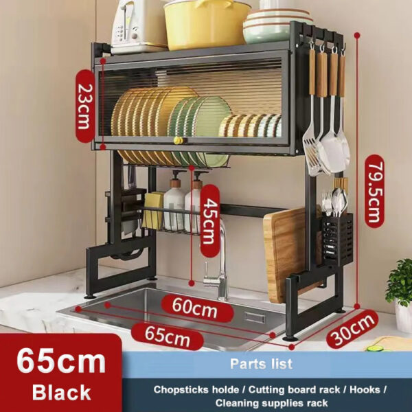 Nadstar Organizer Dish Rack Multi Layer Kitchen Tools Supplies Storage Rack Organizer M30026H