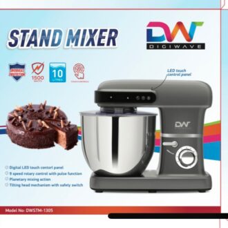 Digiwave Stand Mixer 1500W 10L 9 Speeds 3 Attachments with LED Touch Control Panel DW-STM-1305