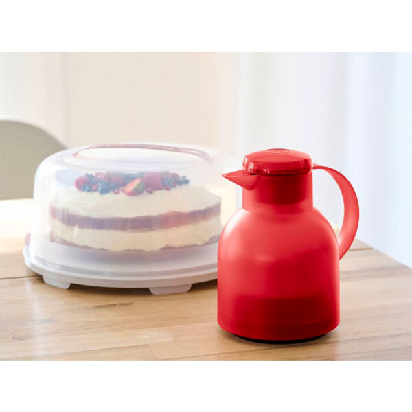 Tefal Samba Jug 1 Liter Aubergine Isothermal Jug Translucent Vacuum Flask Plastic-Polypropylenex (PP) Glass Liner K3035312