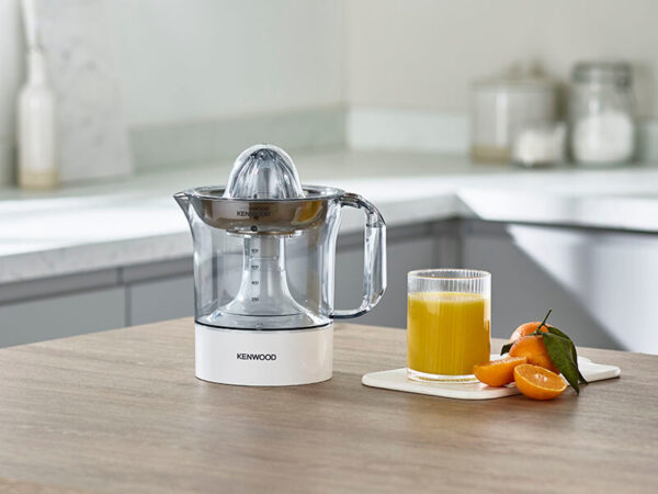Kenwood Citrus Juicer 40W Juice Extractor with 1L Transparent Juice Jug Dust Cover 2 Way Rotation Cord Storage for Home Office Restaurant & Cafeteria JE280A