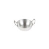 Nadstar Aluminium Classic Karai 6.25" No1 Heavy Base Aluminum Kadai Deep Frying Kadai with Handle for Kitchen