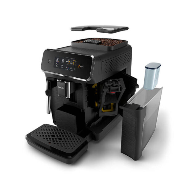 Philips Expresso Coffee Machine 1500W 1.8L Water Tank, Fully Automatic Espresso with Milk Frother. Dual Beverages options. Touch Display EP2220