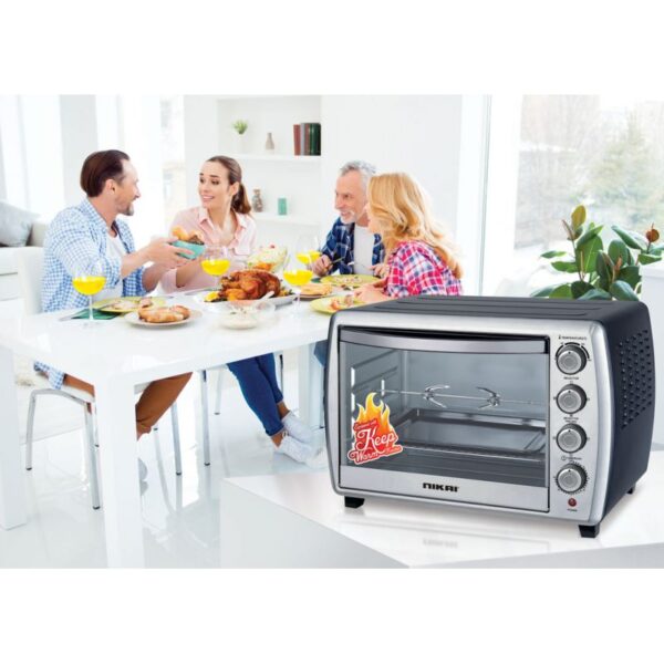 Nikai Oven 65L with Convection & Rotisserie 2000W Temperature Control Timer NT6500SRC1