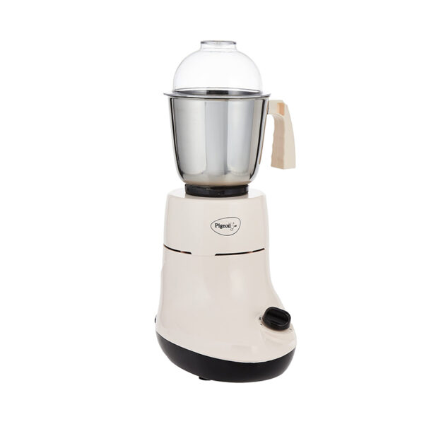 Pigeon Mixer Grinder 550w Powerful Motor with 3 Stainless Steel Jars for Dry Grinding Wet Grinding and Making Chutney Ivory