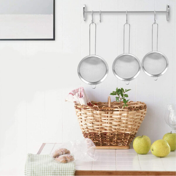 Nadstar Strainer Stainless Steel 20 CM Multipurpose Kitchen Tea Strainer 2023007