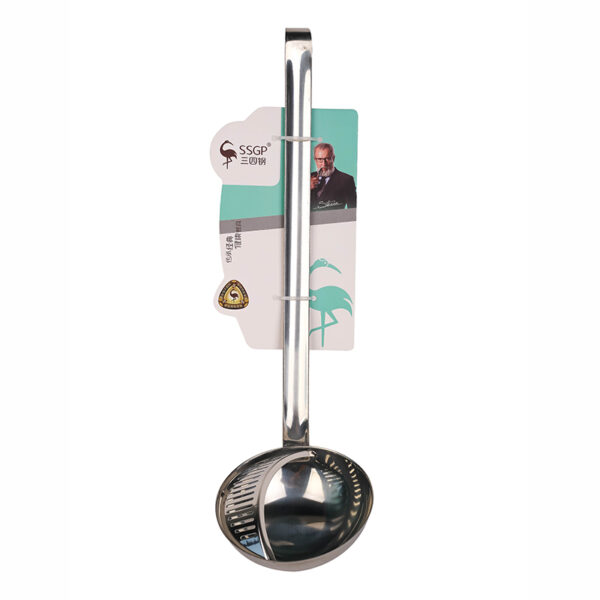 Nadstar Stainless Steel Hot Pot Soup Spoon Strainer Scoops Spoon Slotted Strainer Ladle Gravy Ladle Colander Kitchen D198