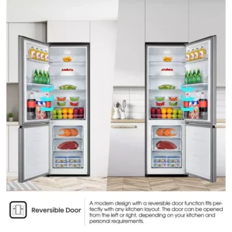 Hisense White And Khaki Glass Side By Side Fridge 508L H670SDK-WD