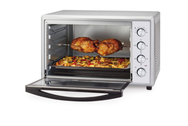 Kenwood 100L Toaster Oven - Oven Toaster Grill Large Capacity Double Glass Door Multifunctional with Rotisserie and Convection Function for Grilling Toasting Broiling Baking Defrosting MOM90.000SS