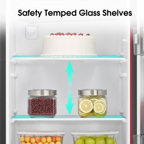 Hisense Refrigerator 177L Single Door, Water Dispenser, Chiller Zone, Anti Bacteria Door Seal, Recessed Handle, Red H235RRE-WD