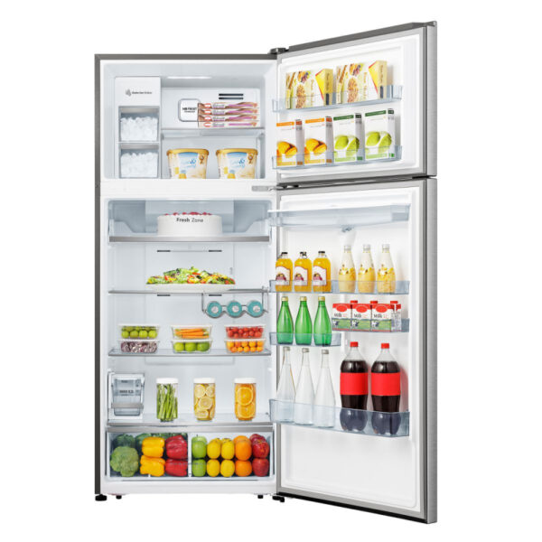 Hisense Refrigerator 535L Double Door, Top Freezer, Water Dispenser, Inox H700TI-IDL