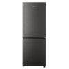 Hisense Refrigerator 223L Double Door, Bottom Freezer, Titanium Silver H300BTS