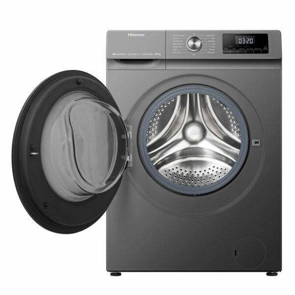 Hisense Washing Machine 8kg & Dryer 5kg Smart WI-FI Connectlife App Inverter Jet Titanium Grey WD3Q8043BT
