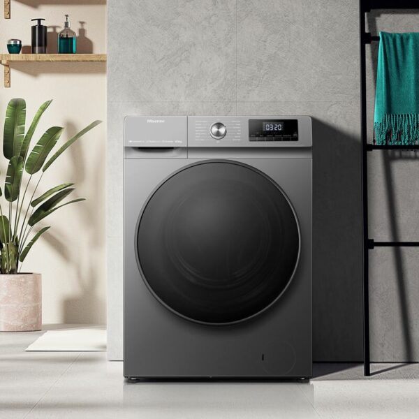 Hisense Washing Machine 8kg & Dryer 5kg Smart WI-FI Connectlife App Inverter Jet Titanium Grey WD3Q8043BT