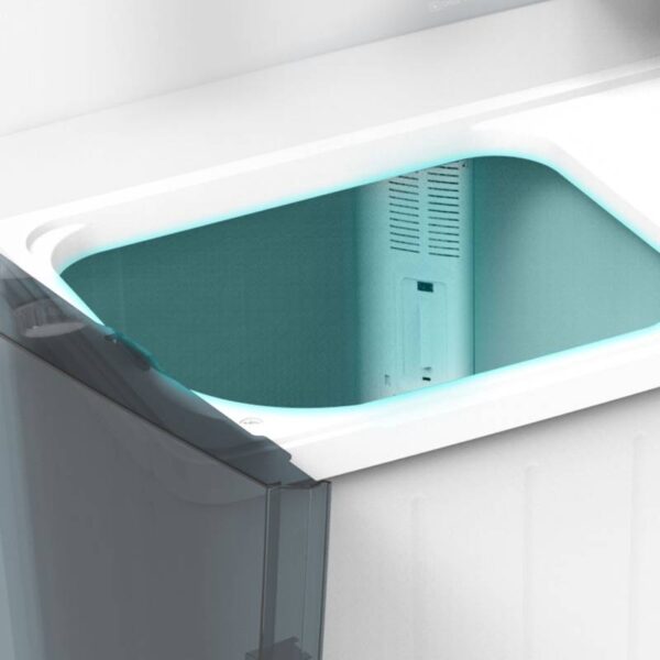 Hisense Washing Machine 16kg Manual, Twin Tub, Big Knobs, Transparent Lid, Drain Pump, White WSDE163