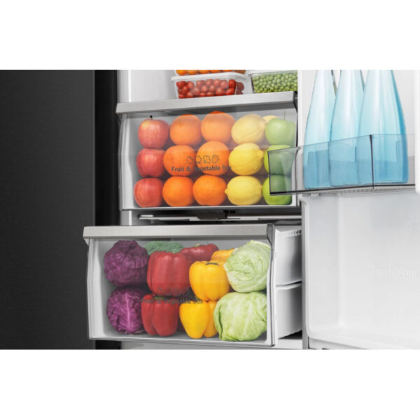 Hisense Refrigerator 601L Side By Side Door, Water & Ice Dispenser, Black Stainless Steel H780SB-IDL