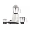 Pigeon Mixer Grinder 550w Powerful Motor with 3 Stainless Steel Jars for Dry Grinding Wet Grinding and Making Chutney Ivory
