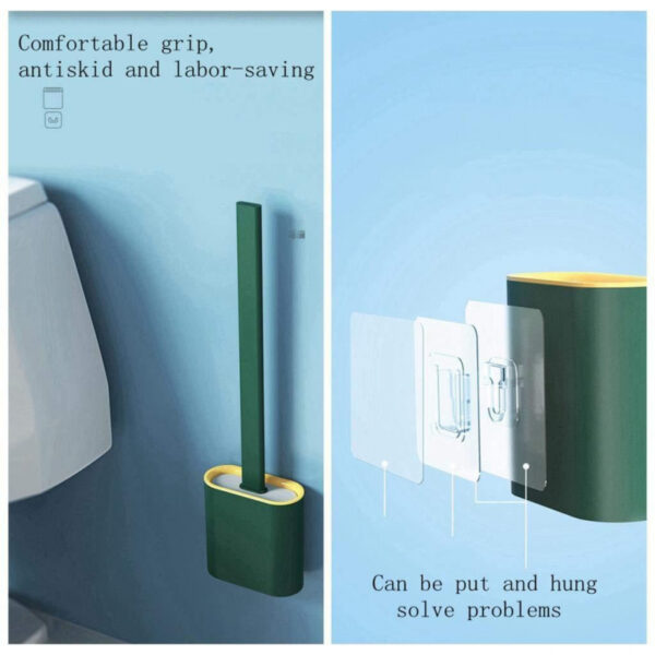 Nadstar Toilet Brush Silicone with Holder 6655