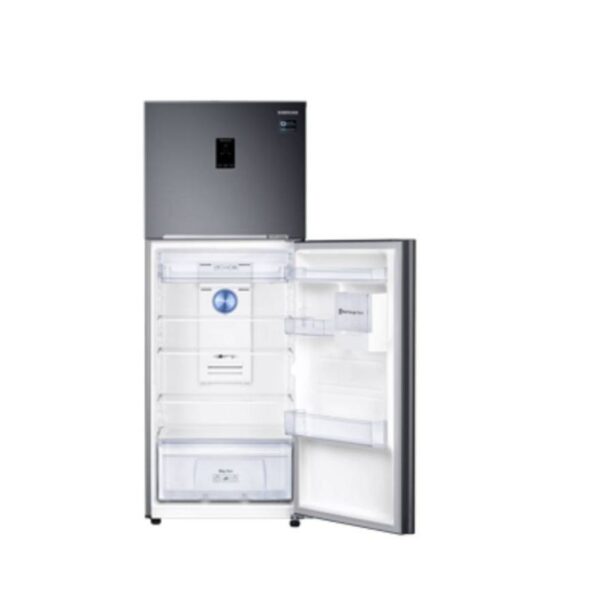 Samsung Fridge 385L Digital Inverter Technology, Double Door, Top Freezer, Twin Cooling Plus, TMF, DIT, Air Hygienic, LED Lighting, Black RT49K5552BS/RT38K5552BS