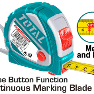 Total Steel Measuring Tape 10m x 25mm TMT126101