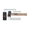 Total Stoning Hammer 2000g Hardwood Handle THTW722000