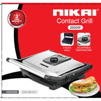 Nikai Grill Toaster 2000w 4 Slice Adjustable Temperature NG543N2A