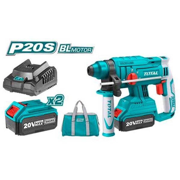Total Rotary Hammer Drill Machine Cordless Li-Ion 20V TRHLI22012