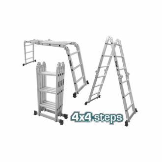 Total Multipurpose Aluminium Ladder 4x4 Steps THLAD04441