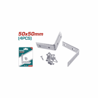Total Corner Brace 50x50mm 4pcs Set with 16pcs Fasteners TCB2050