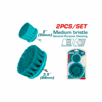 Total Medium Bristle Cleaning Brush 2" & 3.5" 2pcs Set TACM2235