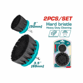 Total Hard Bristle Cleaning Brush 2" & 3.5" 2pcs Set TACH1235