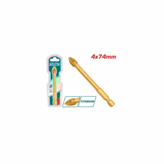 Total Tile & Glass Drill Bit 4x74mm with High Quality Carbide Tip TACG210412