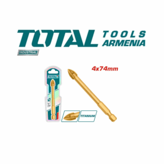 Total Tile & Glass Drill Bit 4x74mm with High Quality Carbide Tip TACG210412